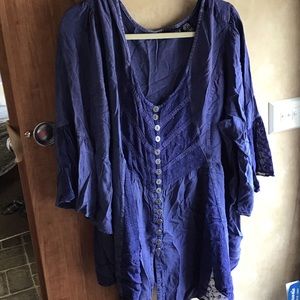 Blue Denim blouse 30W.